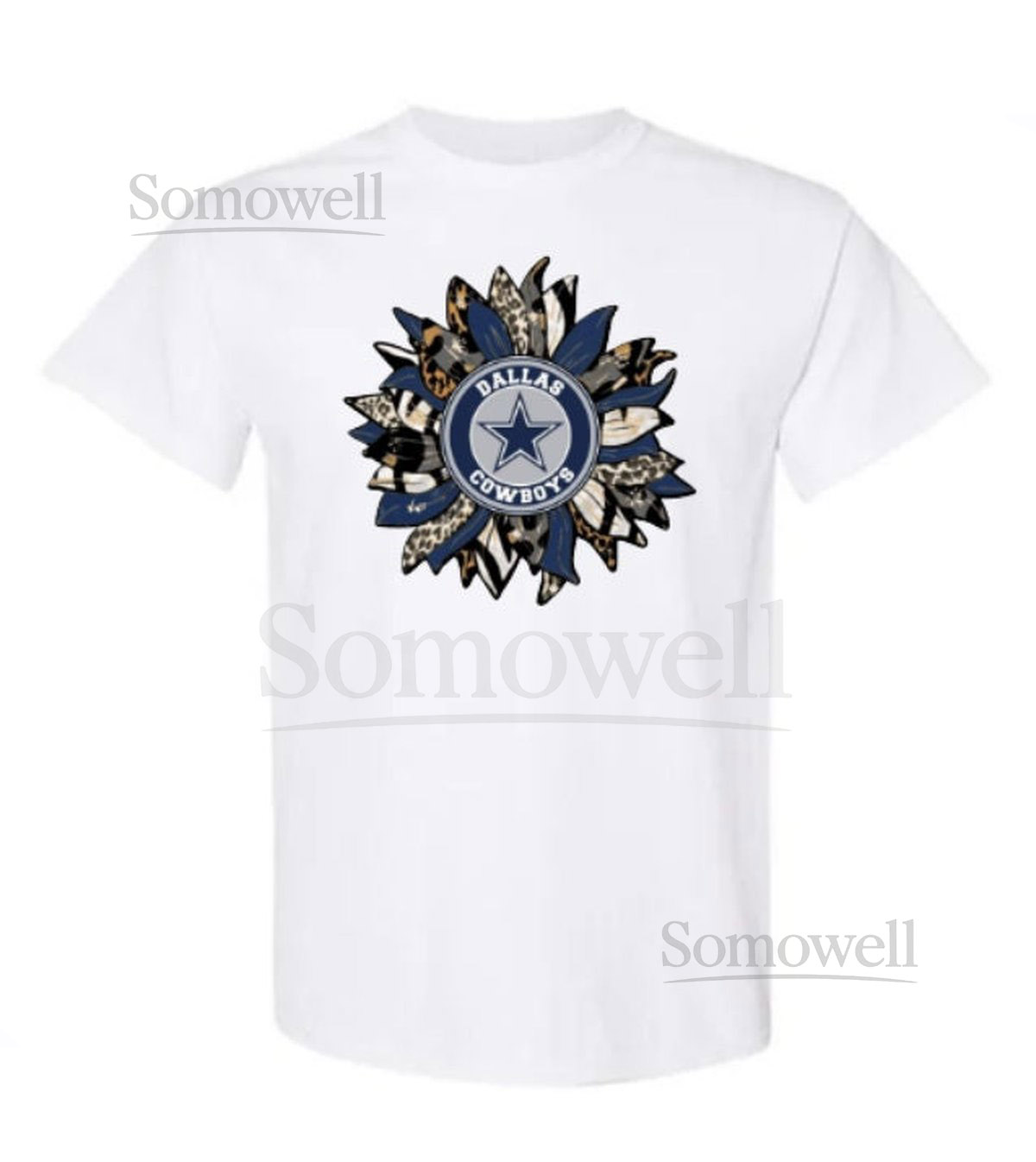 Dallas Cowboys Flower Football Fan Sports Fan T-shirt_132