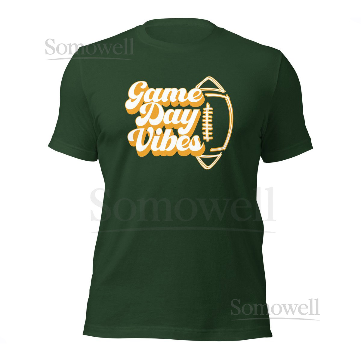 Game Day Vibes Green and Gold Unisex t-shirt Bella Canvas Green Bay Wisconsin Lambeau Field Packers Go Pack Go Boutique Football_353