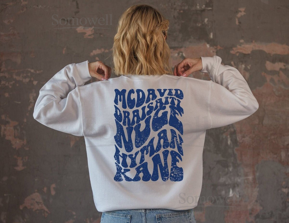 Edmonton Oilers NHL Sweater Hockey Fan Gift Dad Sweatshirt Gameday Sweatshirt Hockey Sweatshirt Crew neck sweatshirt NHL Winner Gift_63