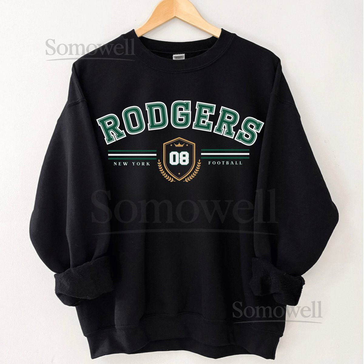 Aaron Rodgers Sweatshirt Aaron Rodgers Jersey New York Football Crewneck Vintage Style Jets Sweatshirt Aaron Rodgers shirtJets Crewneck_6