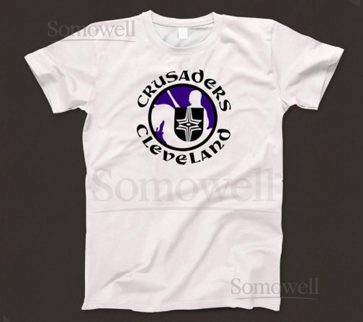 Cleveland Crusaders T Shirt 888 Retro White Unisex Graphic Tee_88