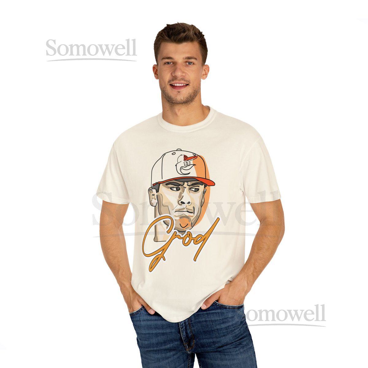 Grayson Rodriguez Baltimore Orioles Retro Sketch Unisex T-shirt_334