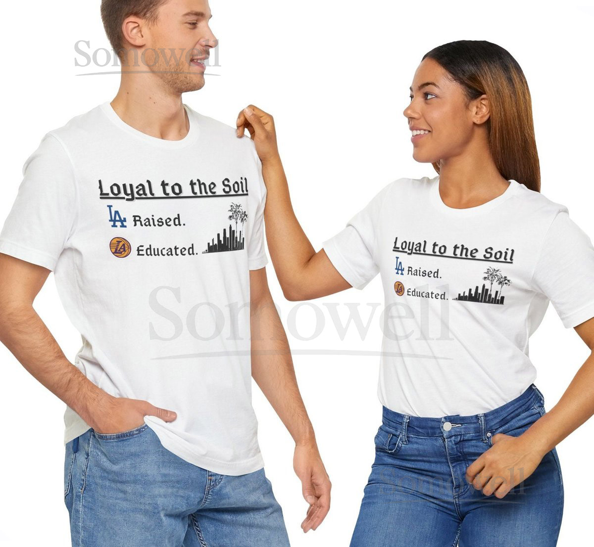 Los Angeles LA T-shirt Lakers Dodgers_645