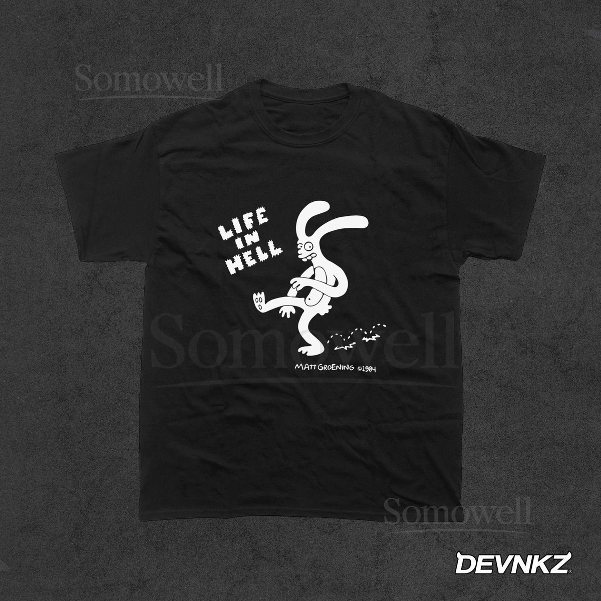 Vintage Life in Hell T-Shirt 80's Comic Shirt_424