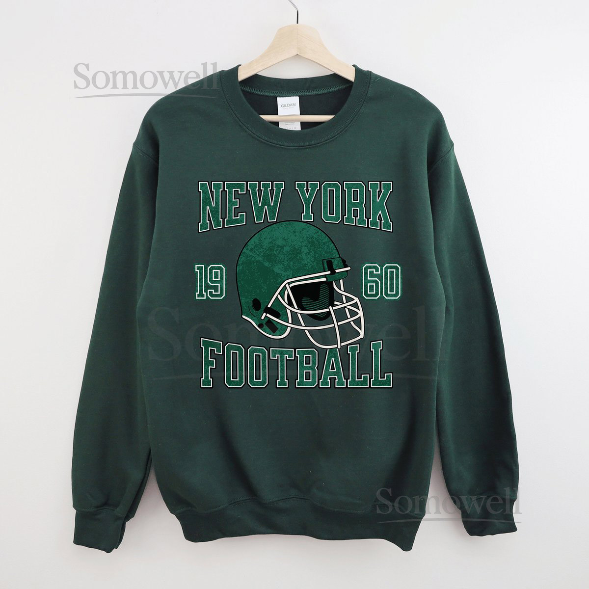 Jets Football Sweatshirt New York Football Crewneck Vintage Style Jets Sweatshirt Aaron Rodgers Sweatshirt Jets Crewneck_227