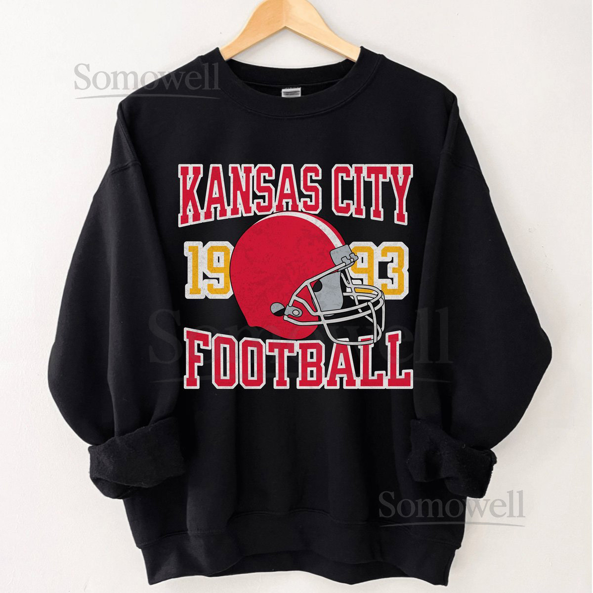 Kansas City Football Sweatshirt Vintage Kansas City Football Crewneck Kansas City Shirt Chief Hoodie Chief shirt Chief Sweatshirt_42