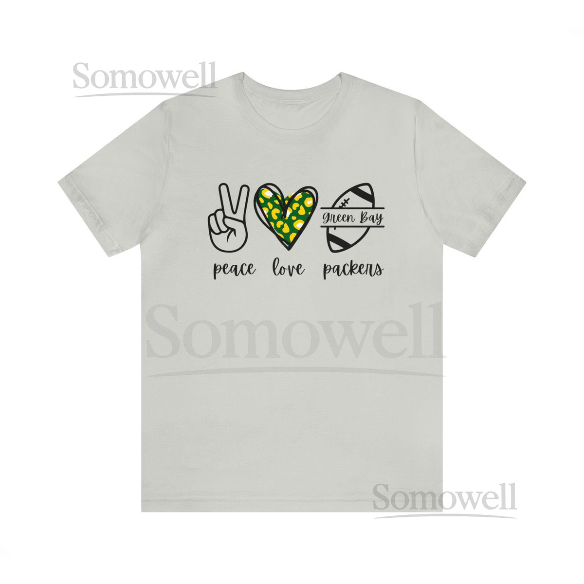 Peace Love Packers Unisex Jersey Short Sleeve Tee_627