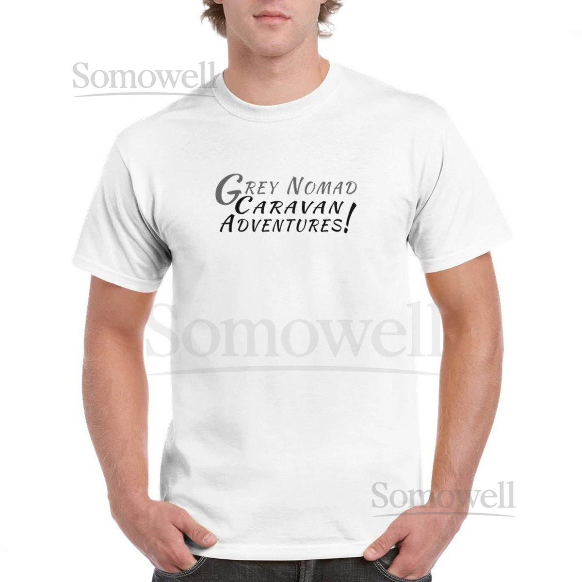 Grey Nomad Caravan Adventures T-shirt - Heavyweight Unisex Crewneck T-shirt - Gift t-shirt_499