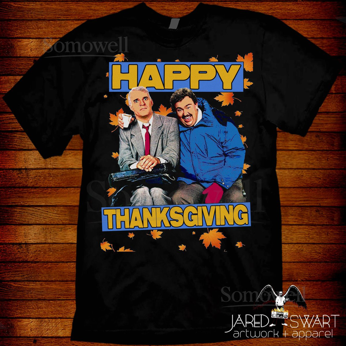 Thanksgiving T-Shirt Planes Trains Automobiles t-shirt pop-art by Jared Swart Sizes S M L XL 2XL 3XL 4XL 5XL_569