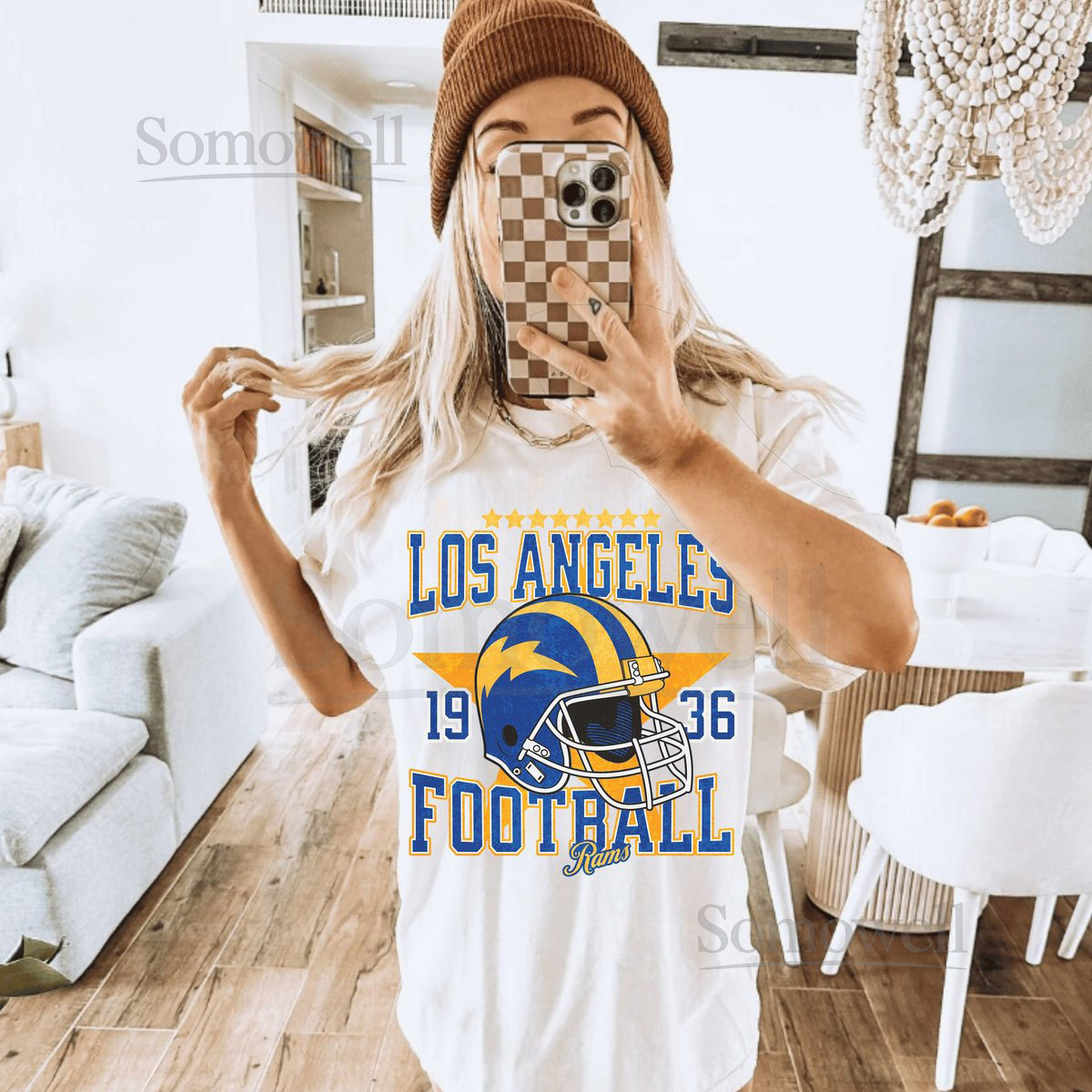Comfort Colors LA Ram Shirt Los Angeles Football Shirt Los Angeles Football Sweatshirt Ram Football shirt Los Angeles Football Hoodie_16