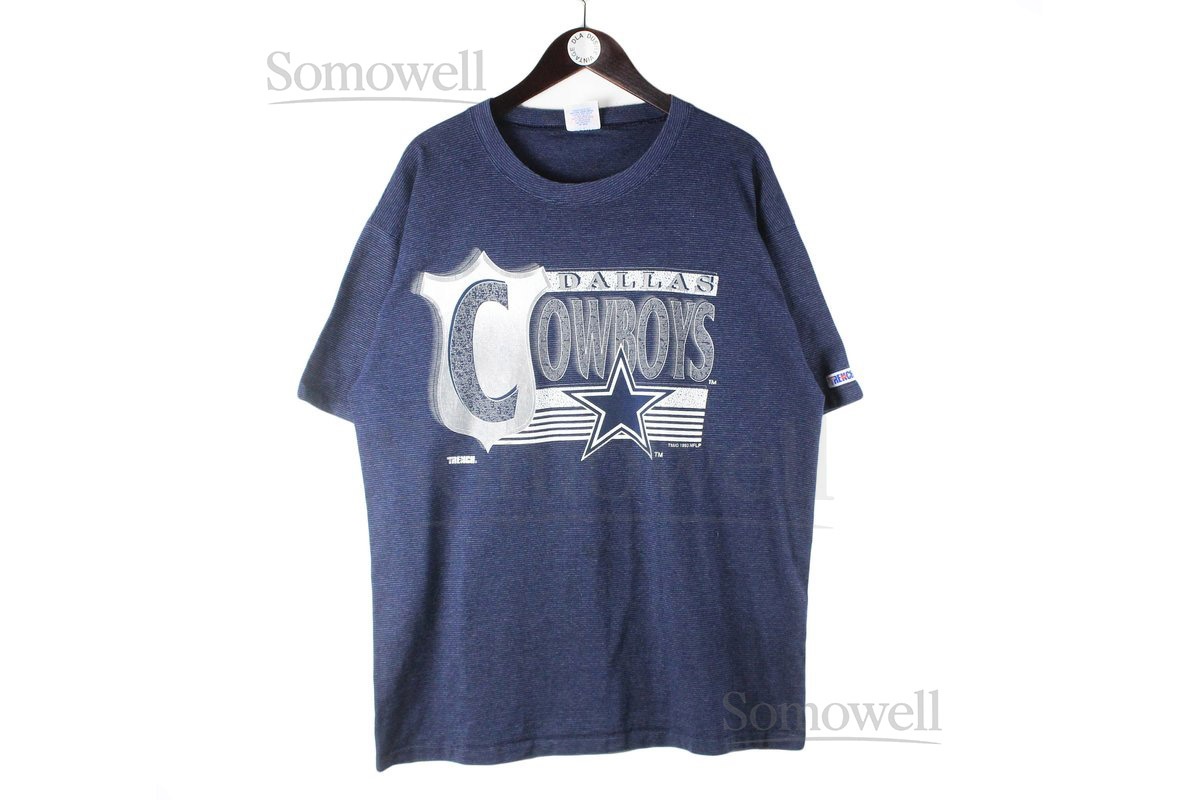 vintage COWBOYS DALLAS 1993 T-Shirt nfl Big Logo authentic official product Size xl men's made in USA wear rare 90's blue American Football_526