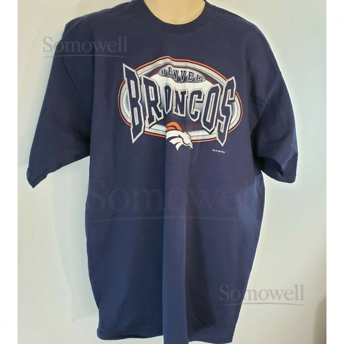 Vintage Denver Broncos 1997 T Shirt Pro Player Mens XXL Made in USA_581