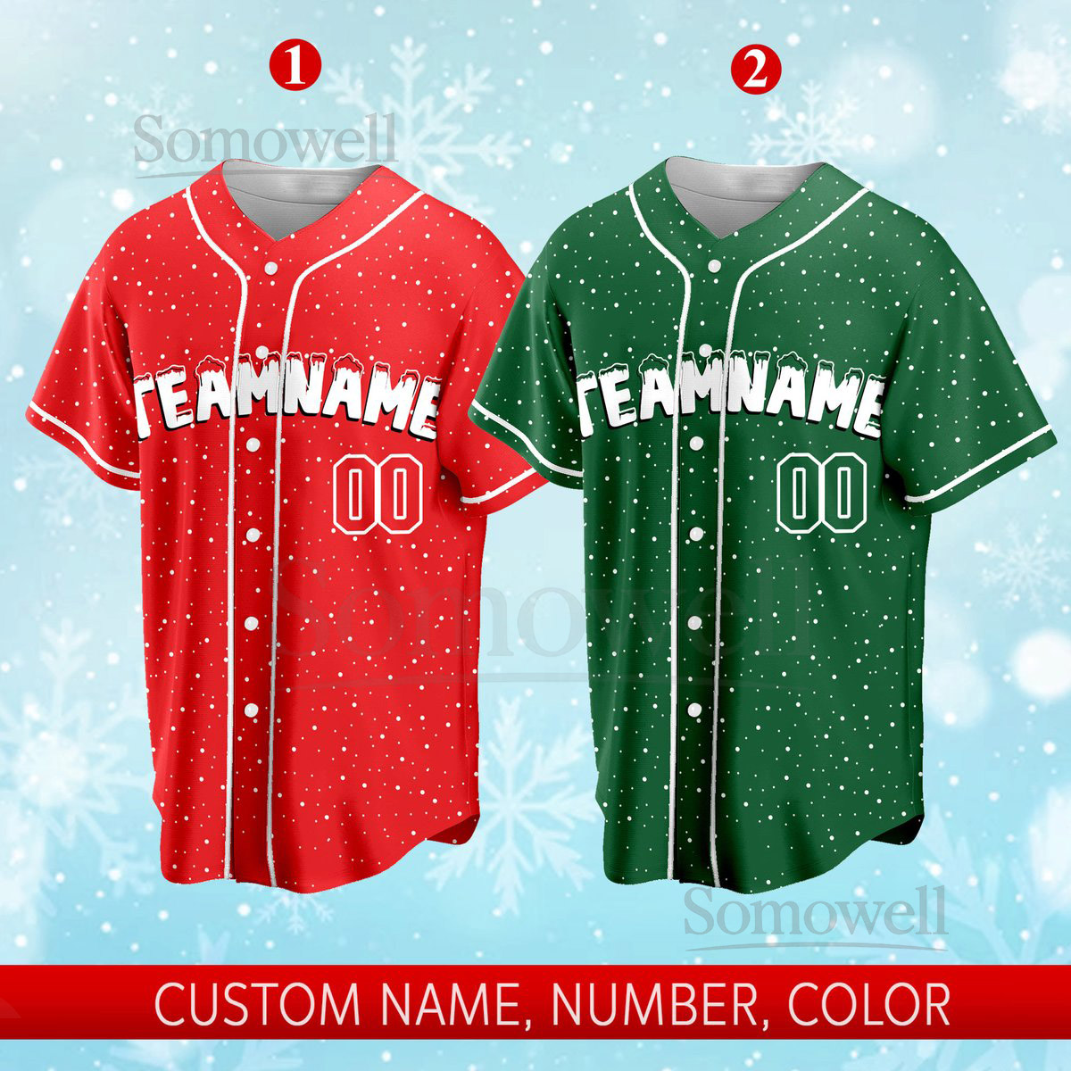 Personalized Christmas Baseball Jersey Custom Team Name And Number Baseball Jersey Christmas Jersey Gift For Family Matching Baseball Team_069