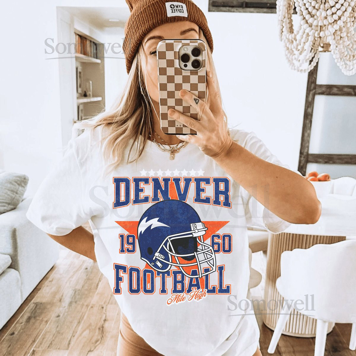 Comfort Colors Denver Football Shirt Vintage Denver Shirt Comfort Colors Bronco Shirt Comfort Colors Football Shirt Retro Denver Shirt_73