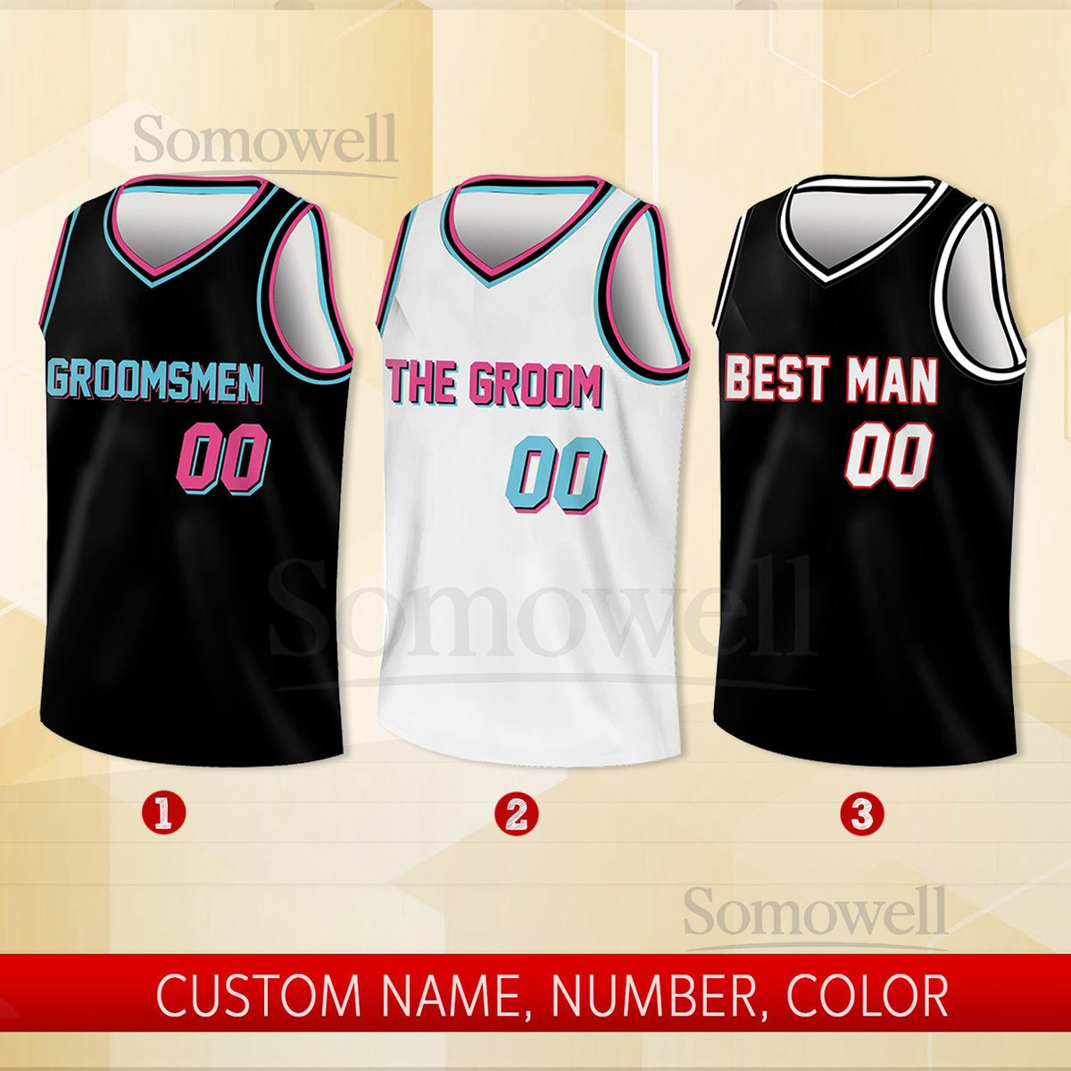 Custom Groom Groomsmen Basketball Jersey Personalized Best Man Jersey Basketball Jersey For Engagement Wedding Bachelor Party Jersey_172