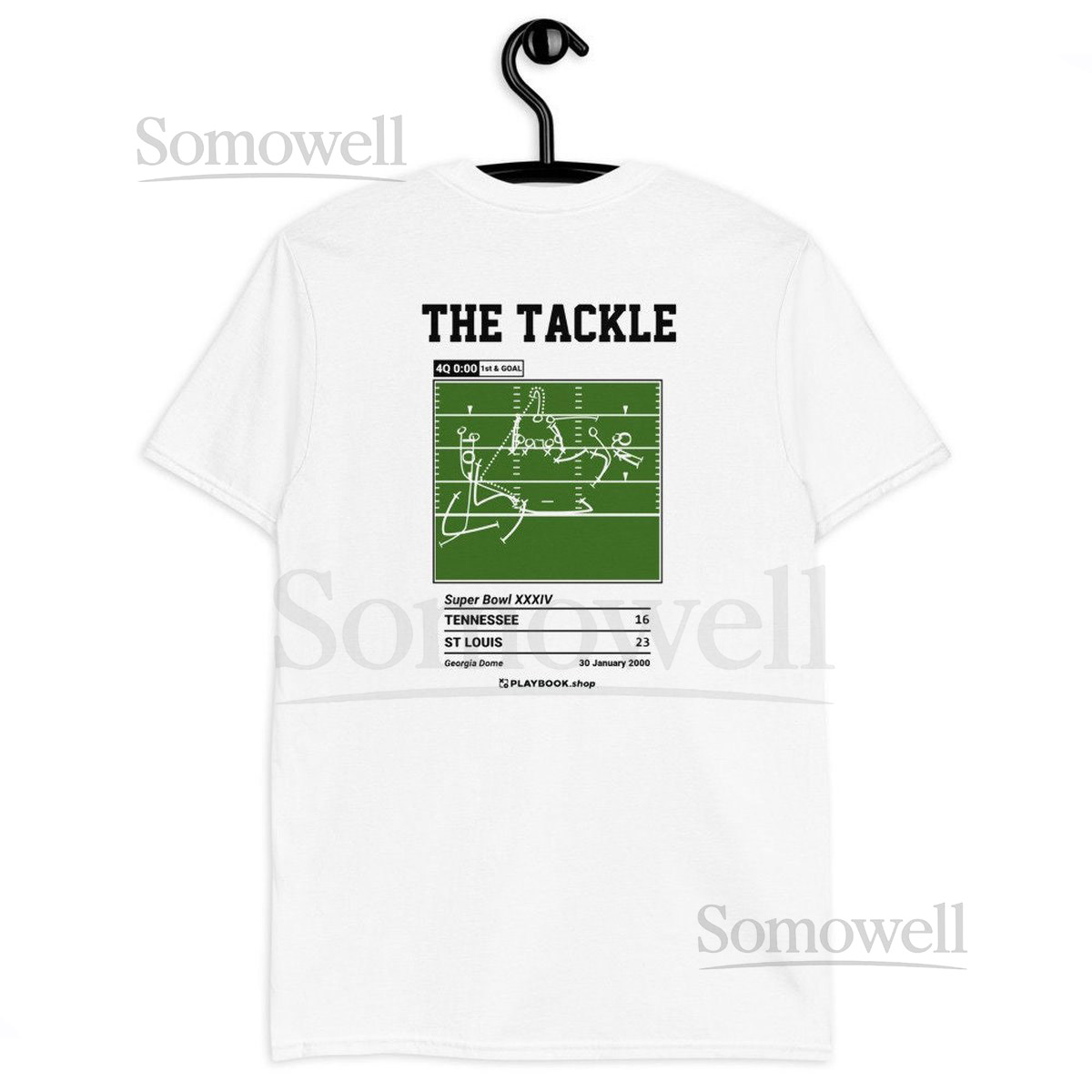 Greatest STL Rams Plays T-shirt The Tackle 2000_197