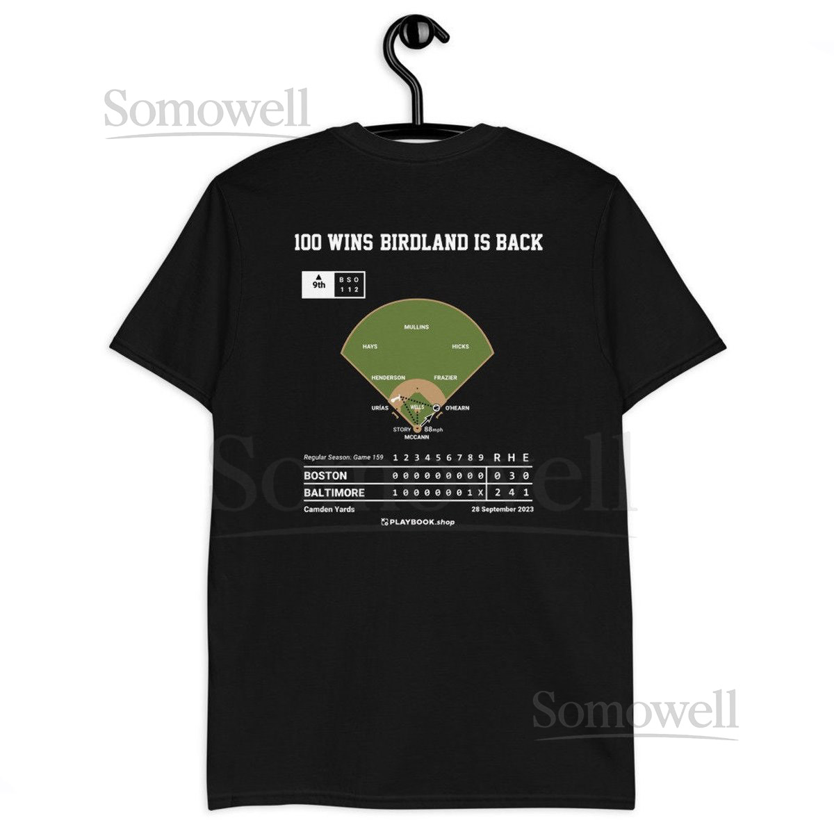 Greatest Orioles Plays T-shirt 100 Wins Birdland is Back 2023_335
