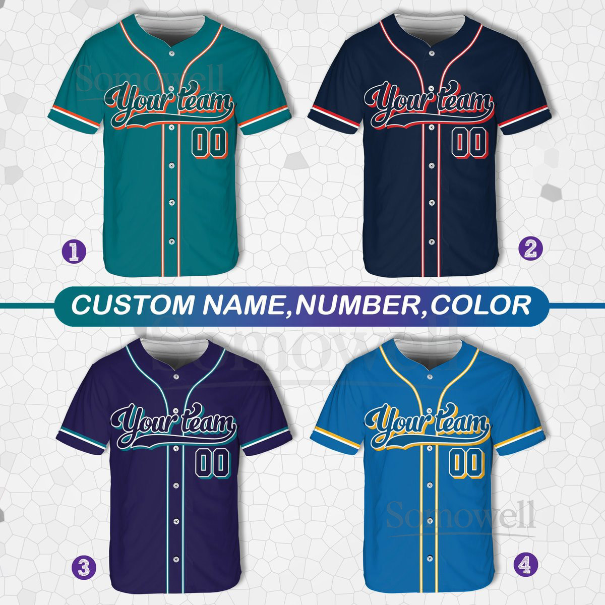 Personalized Team Name And Number Baseball Jersey Custom Baseball Jersey Shirt Baseball Jersey Uniform For Baseball Fans Baseball Lovers_435
