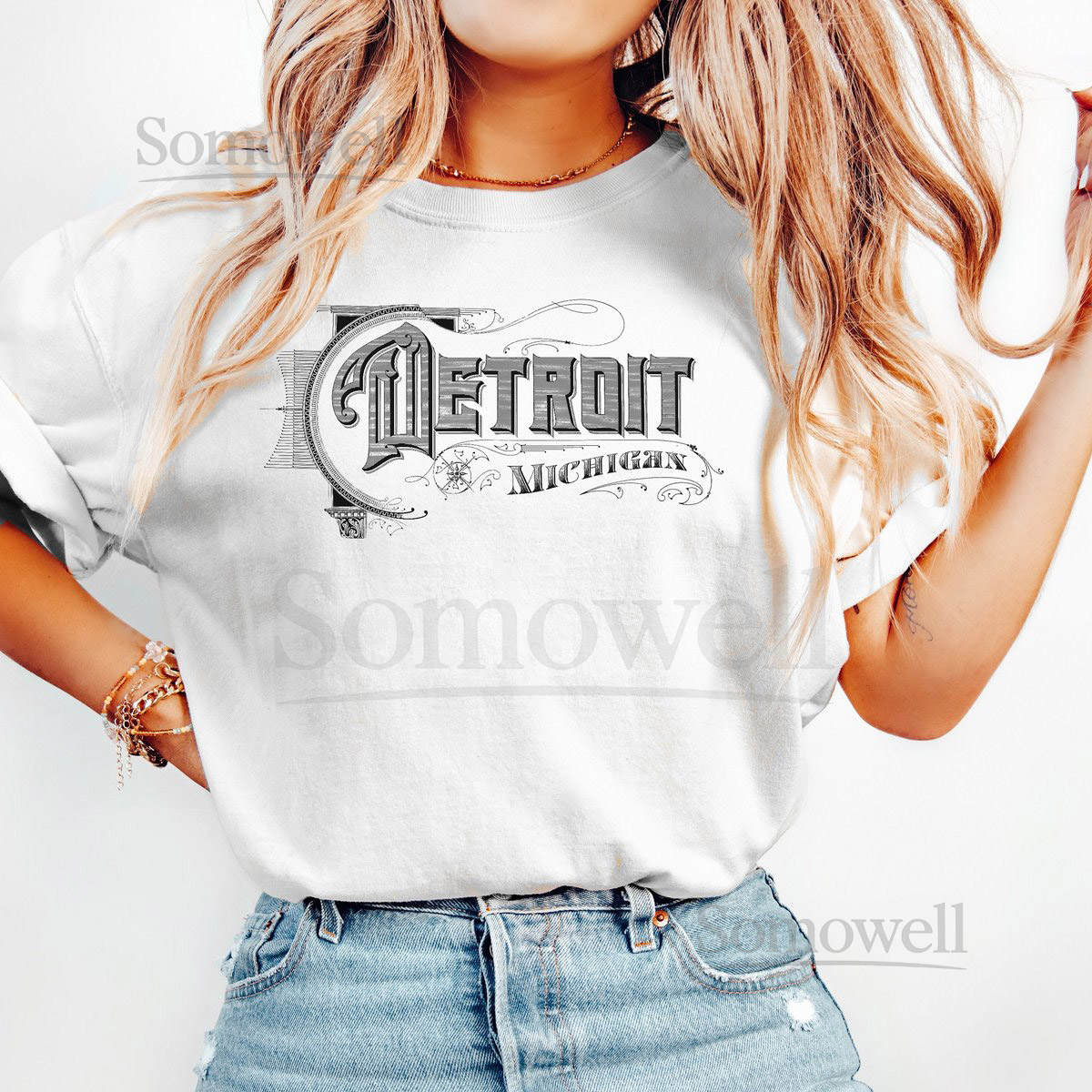 Retro Detroit T-Shirt Detroit Shirt Detroit T-shirt Detroit Michigan Vintage Detroit Shirt Detroit Detroit Gift Gift for Detroit Fan_719