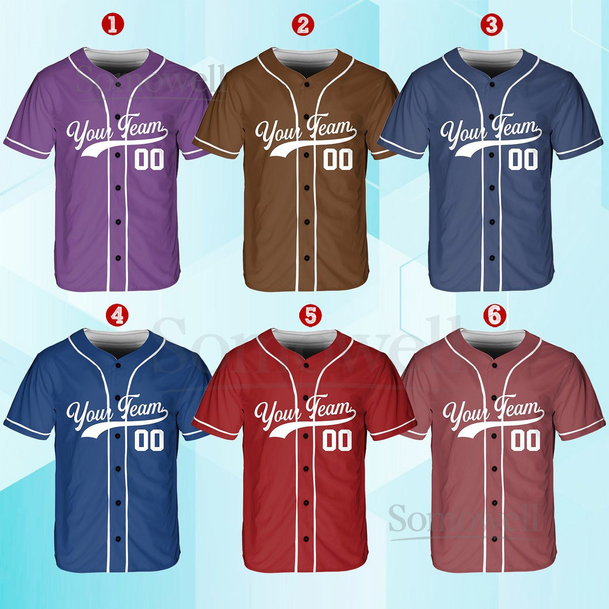 Personalized Team Name And Number Baseball Jersey Custom Baseball Jersey Shirt Baseball Jersey Uniform For Baseball Fans Baseball Lovers_438