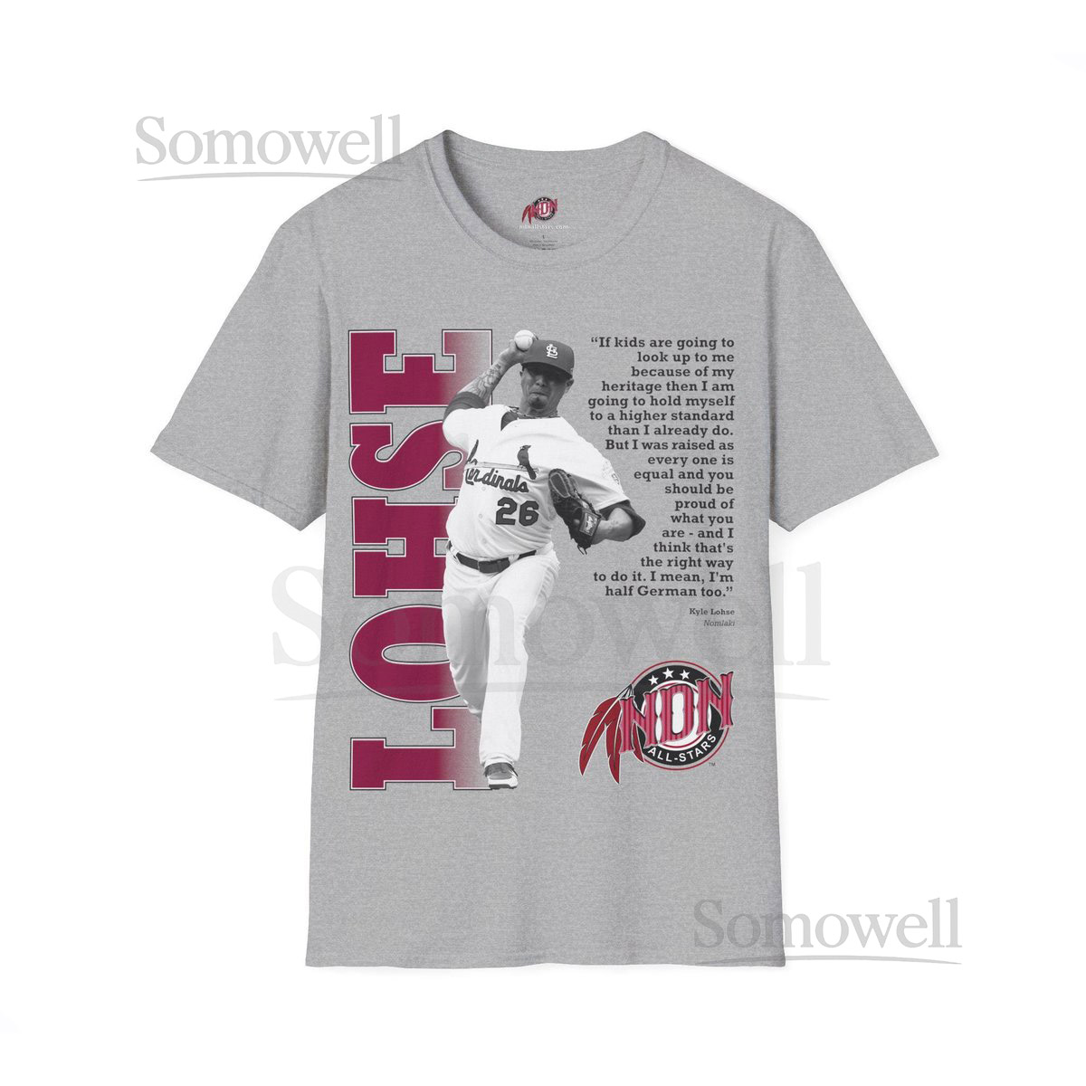 NDN All Star 43 Kyle Lohse Men's Fitted Short Sleeve Tee_678
