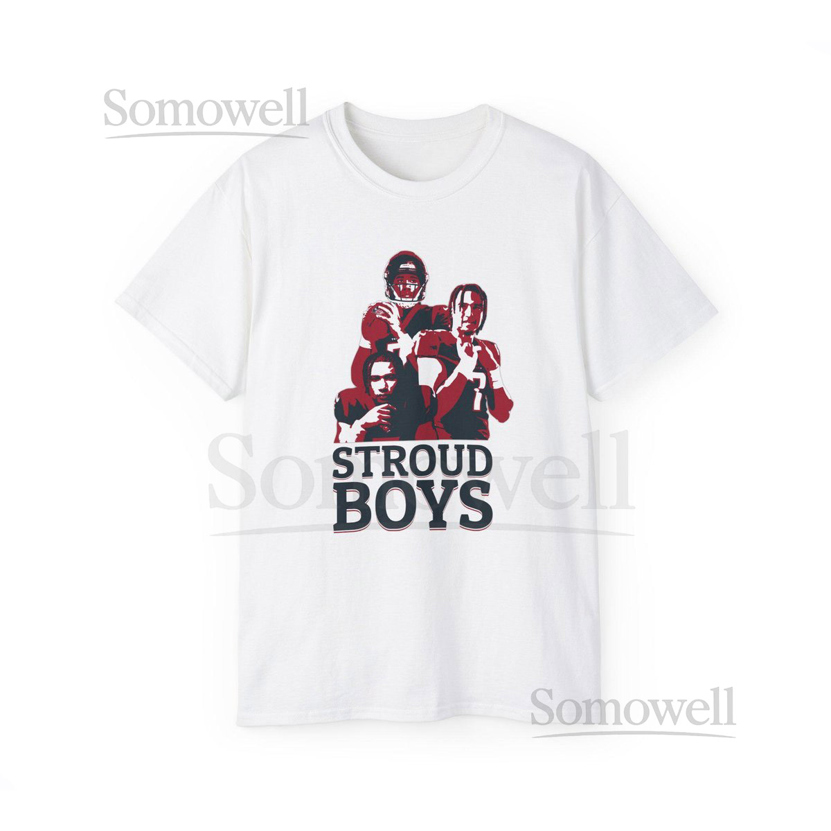 Stroud Boys - Cotton T-shirt - CJ Stroud Houston Football Sports Tee Dallas Texas Xmas Father's Da_846