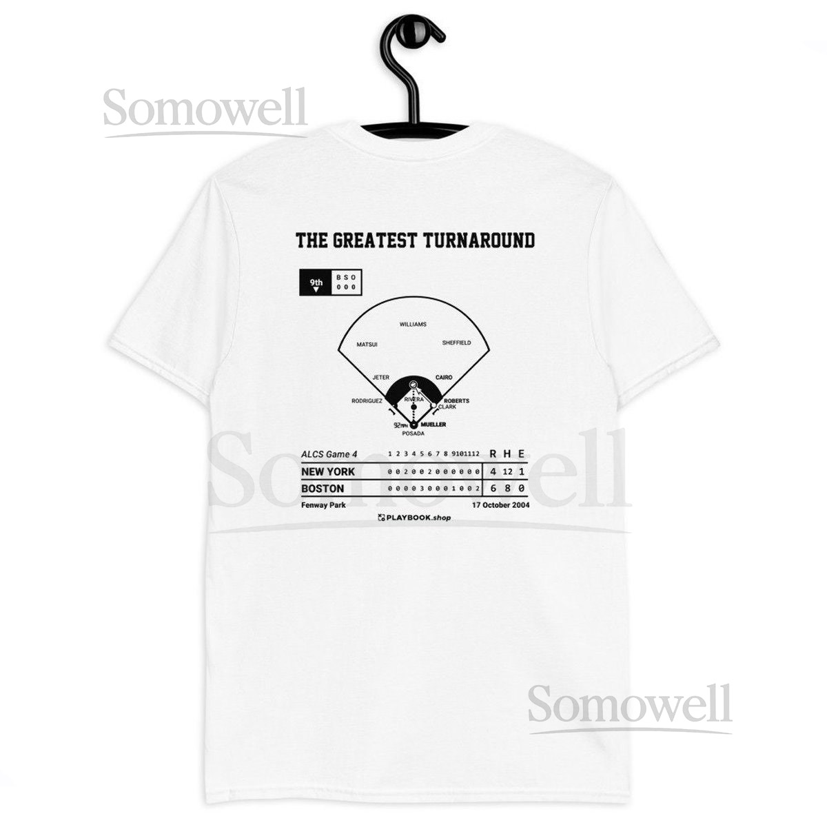 Greatest Red Sox Plays T-shirt The Greatest Turnaround 2004_337