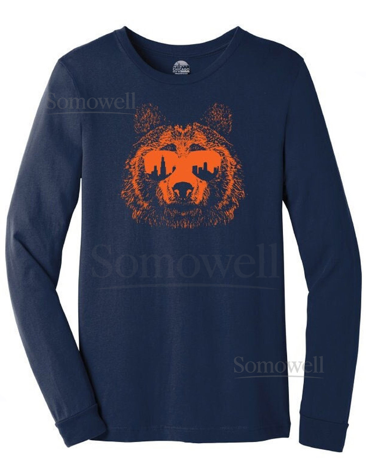 Chicago Bear Ditka Shades Long Sleeve T-Shirt_420