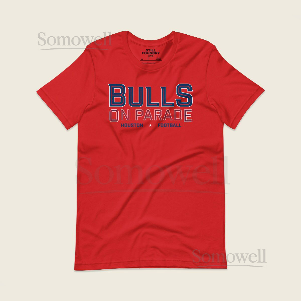 Houston Texans Bulls on Parade Men's T-Shirt Houston Football Texans Apparel Houston Texans Graphic Tee CJ Stroud H-Tow_320