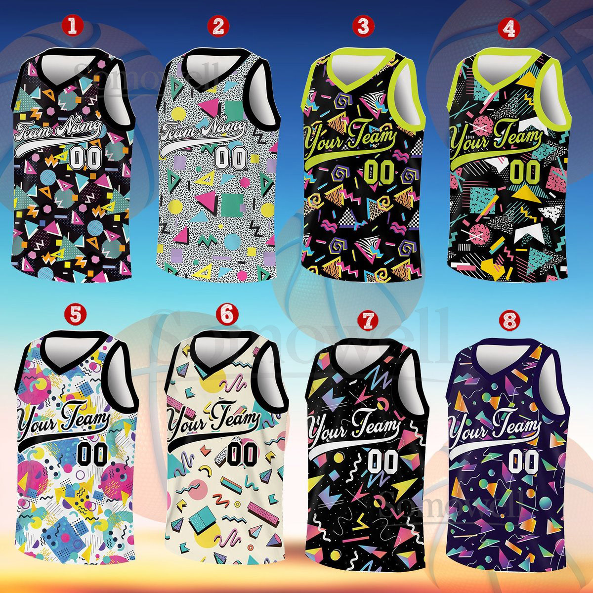 Custom Basketball Jersey Team Name Number Retro 80s 90s Basketball Jersey Vintage Jersey Basketball Jersey for Basketball Fan Lovers_139