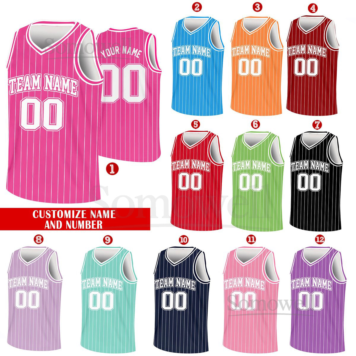 Custom Basketball Jersey Team Name Number Basketball Jersey Team Game Day Outfit Basketball Jersey for Basketball Fan Lovers Players_034