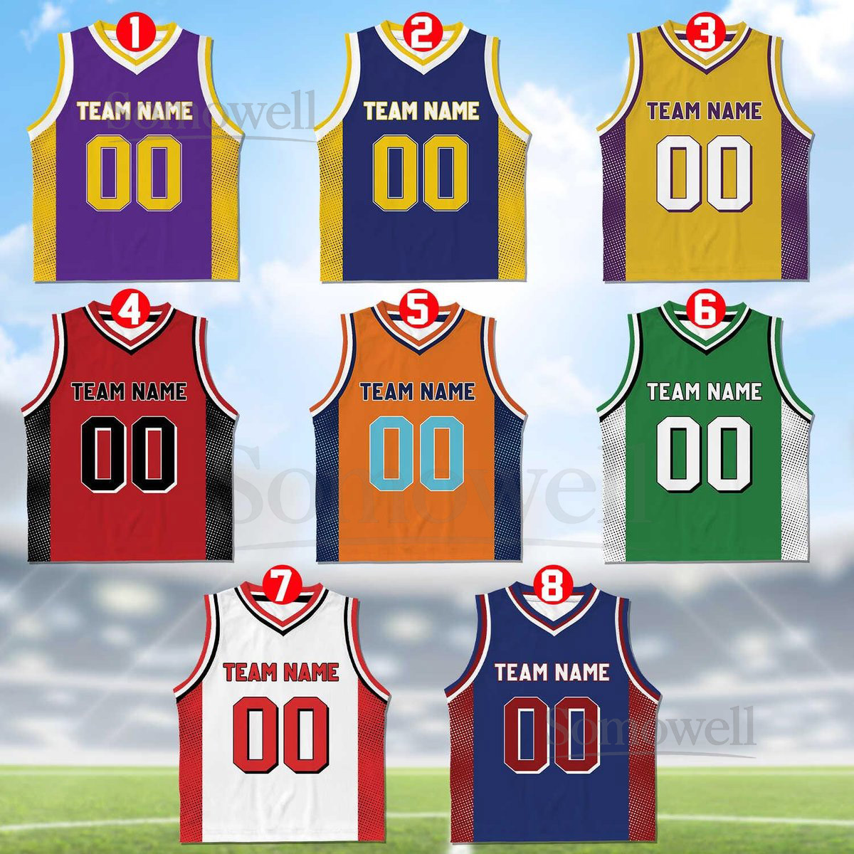 Custom Basketball Jersey Team Name Number Basketball Jersey Team Game Day Outfit Basketball Jersey for Basketball Fan Lovers Players_085