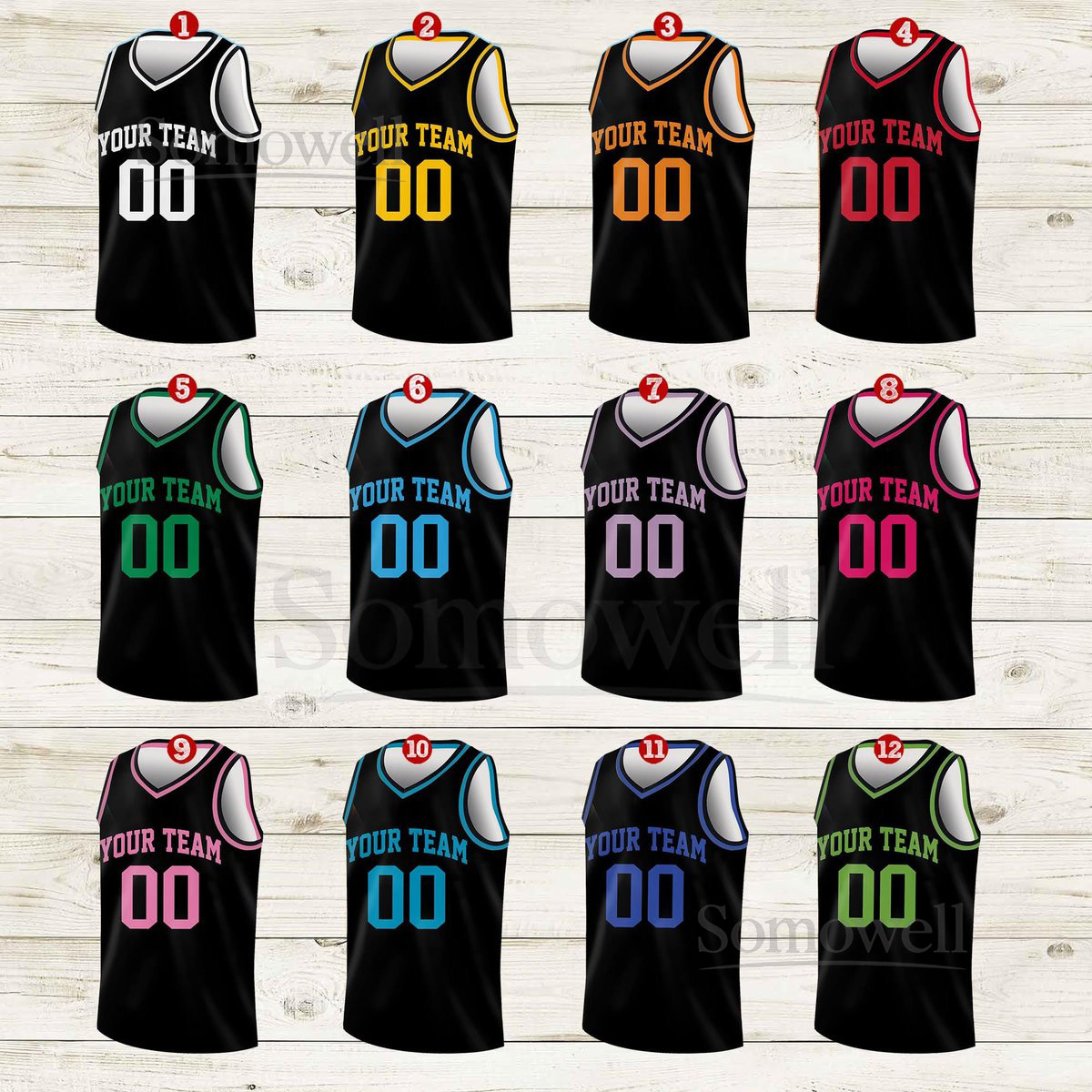 Custom Basketball Jersey Team Name Number Basketball Jersey Team Game Day Outfit Basketball Jersey for Basketball Fan Lovers Players_077