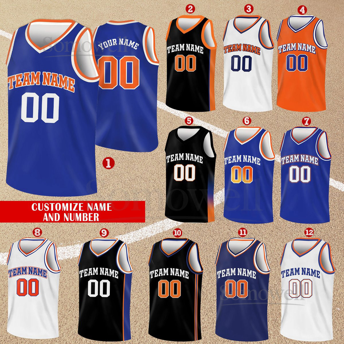 Custom Basketball Jersey Team Name Number Basketball Jersey Team Game Day Outfit Basketball Jersey for Basketball Fan Lovers Players_054
