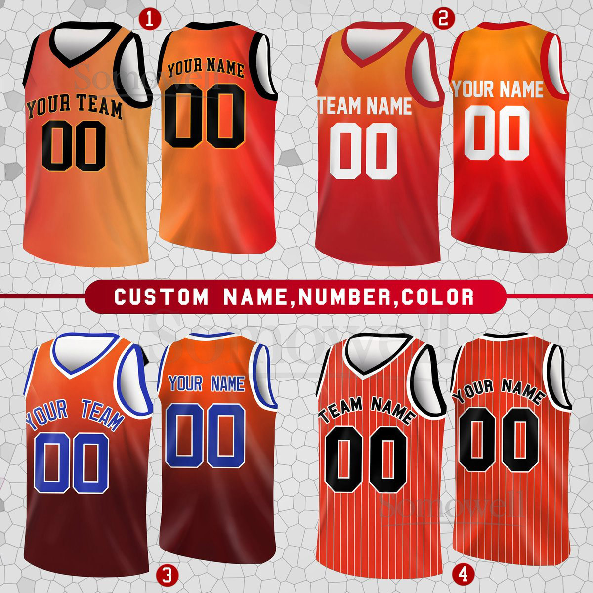 Custom Basketball Jersey Team Name Number Basketball Jersey Team Game Day Outfit Basketball Jersey for Basketball Fan Lovers Players_020