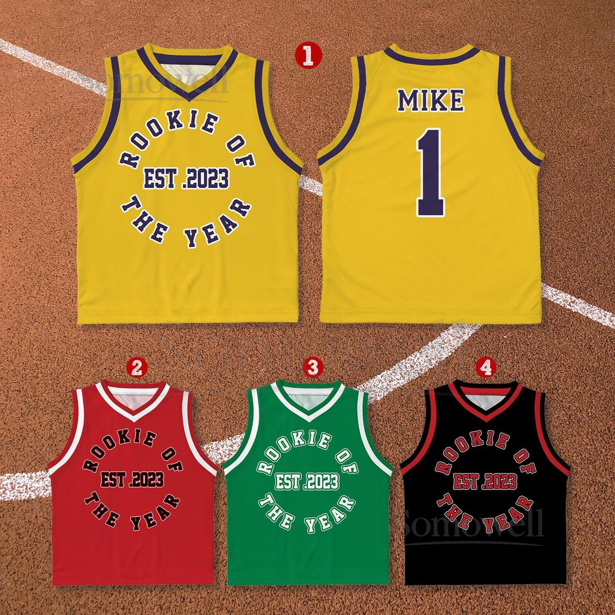 Custom Rookie Of The Year Basketball Jersey Personalized Youth Kid Basketball Jersey Game Day Outfit Kids Birthday Jersey Toddler Jersey_197