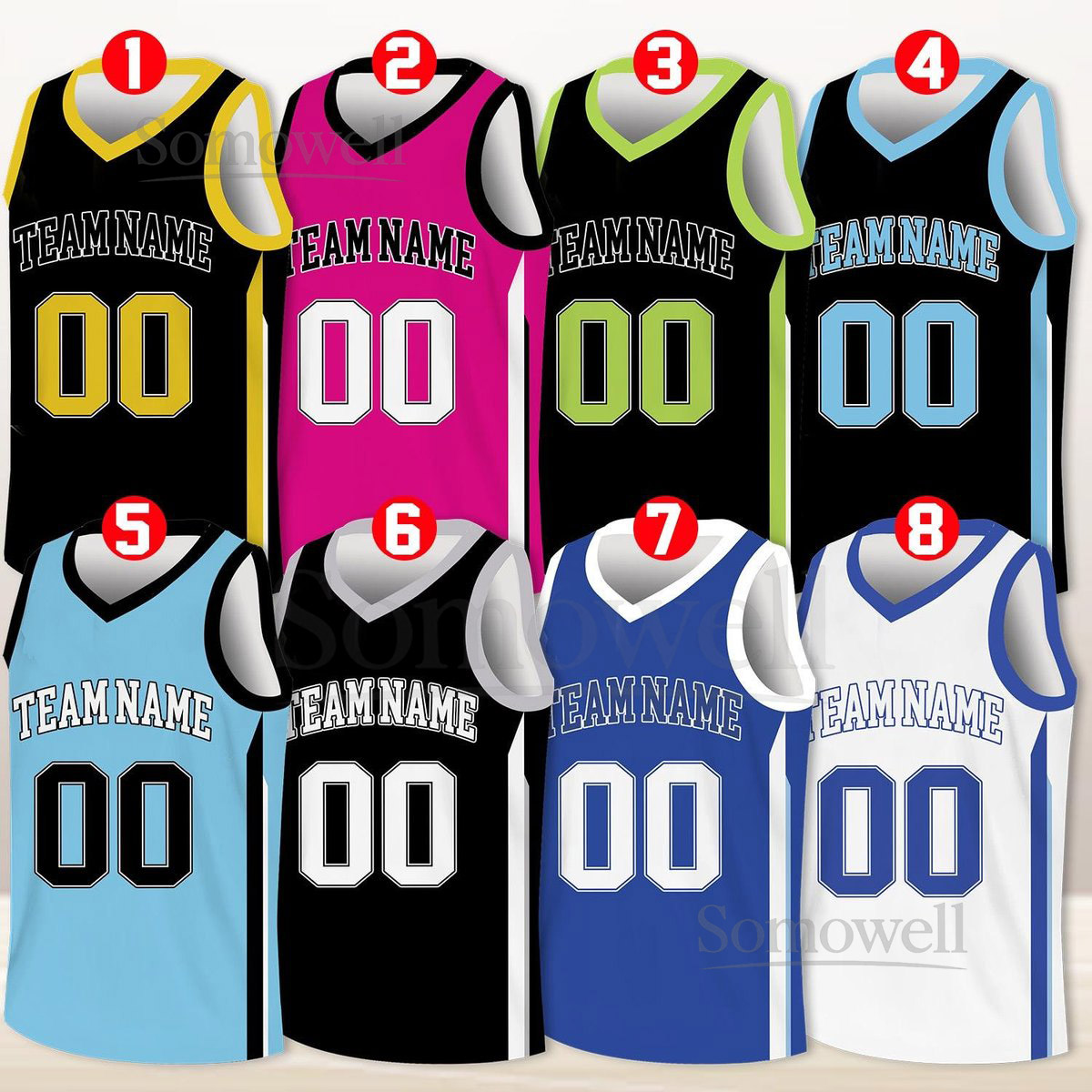 Custom Basketball Jersey Team Name Number Basketball Jersey Team Game Day Outfit Basketball Jersey for Basketball Fan Lovers Players_074