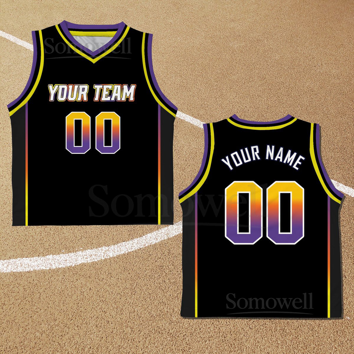 Custom Basketball Jersey Team Name Number Personalized Youth Kid Basketball Jersey Game Day Outfit Kids Birthday Jersey Toddler Jersey_105