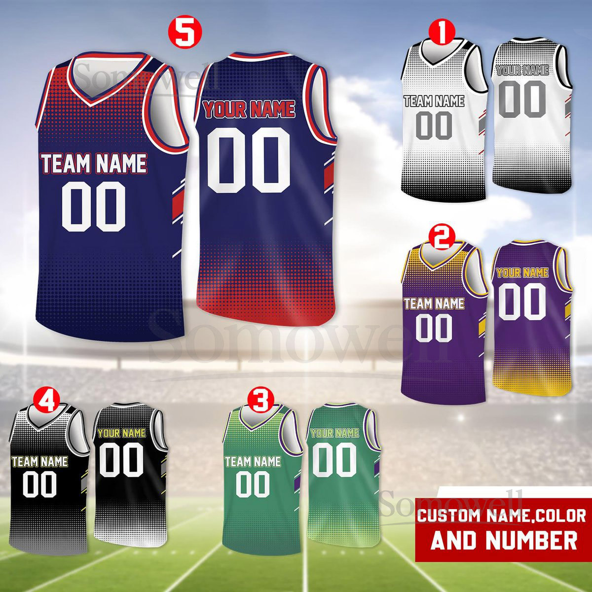 Custom Basketball Jersey Team Name Number Basketball Jersey Team Game Day Outfit Basketball Jersey for Basketball Fan Lovers Players_070