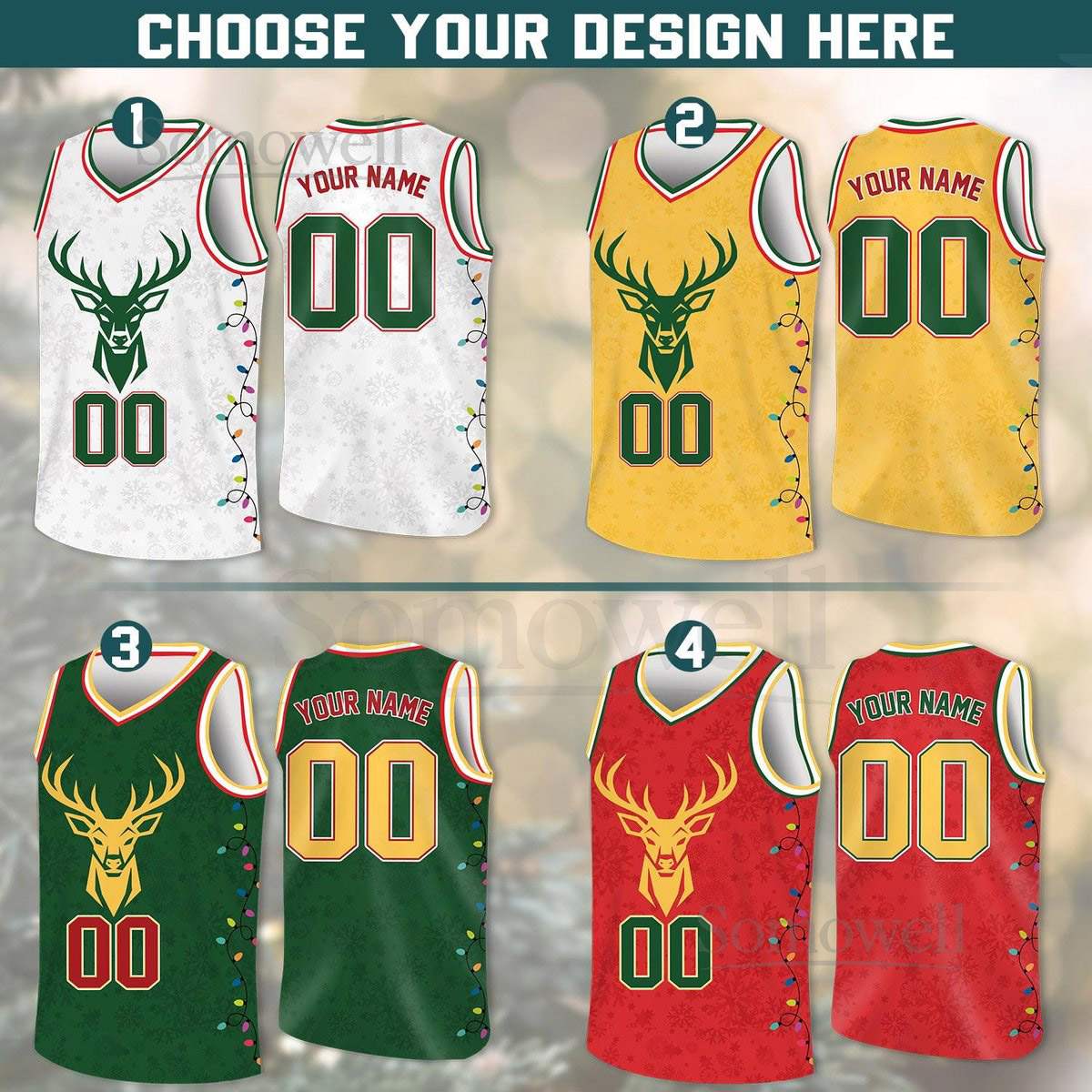 Custom Christmas Basketball Jersey Team Name Number Reindeer Basketball Jersey Team Game Day Outfit Basketball Jersey for Christmas_144