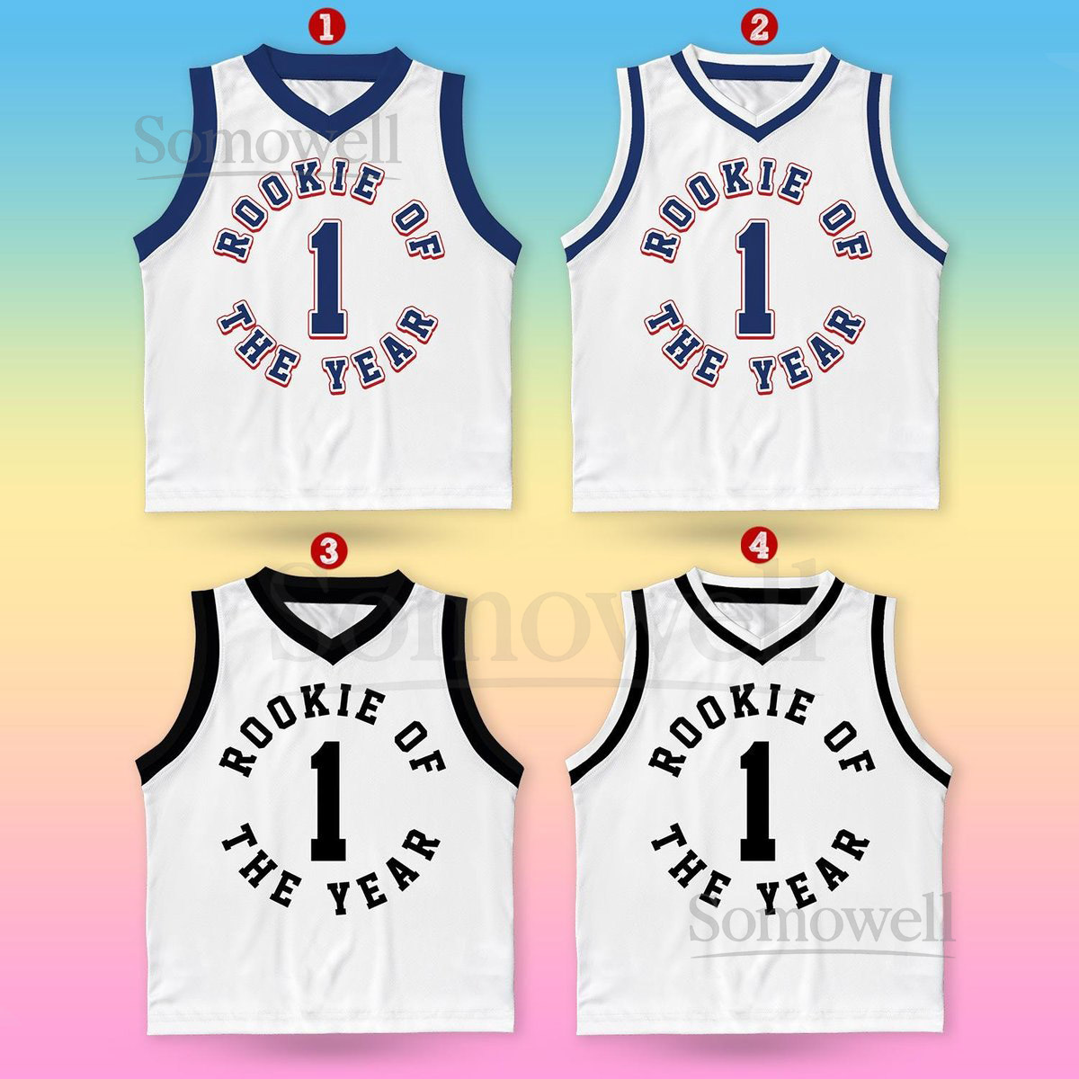 Custom Rookie Of The Year Basketball Jersey Personalized Youth Kid Basketball Jersey Game Day Outfit Kids Birthday Jersey Toddler Jersey_198