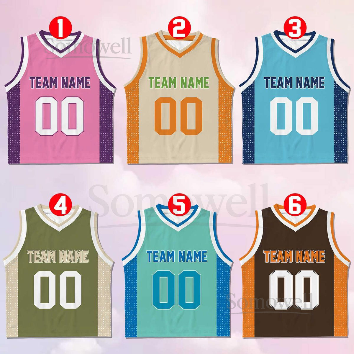 Custom Basketball Jersey Team Name Number Basketball Jersey Team Game Day Outfit Basketball Jersey for Basketball Fan Lovers Players_079