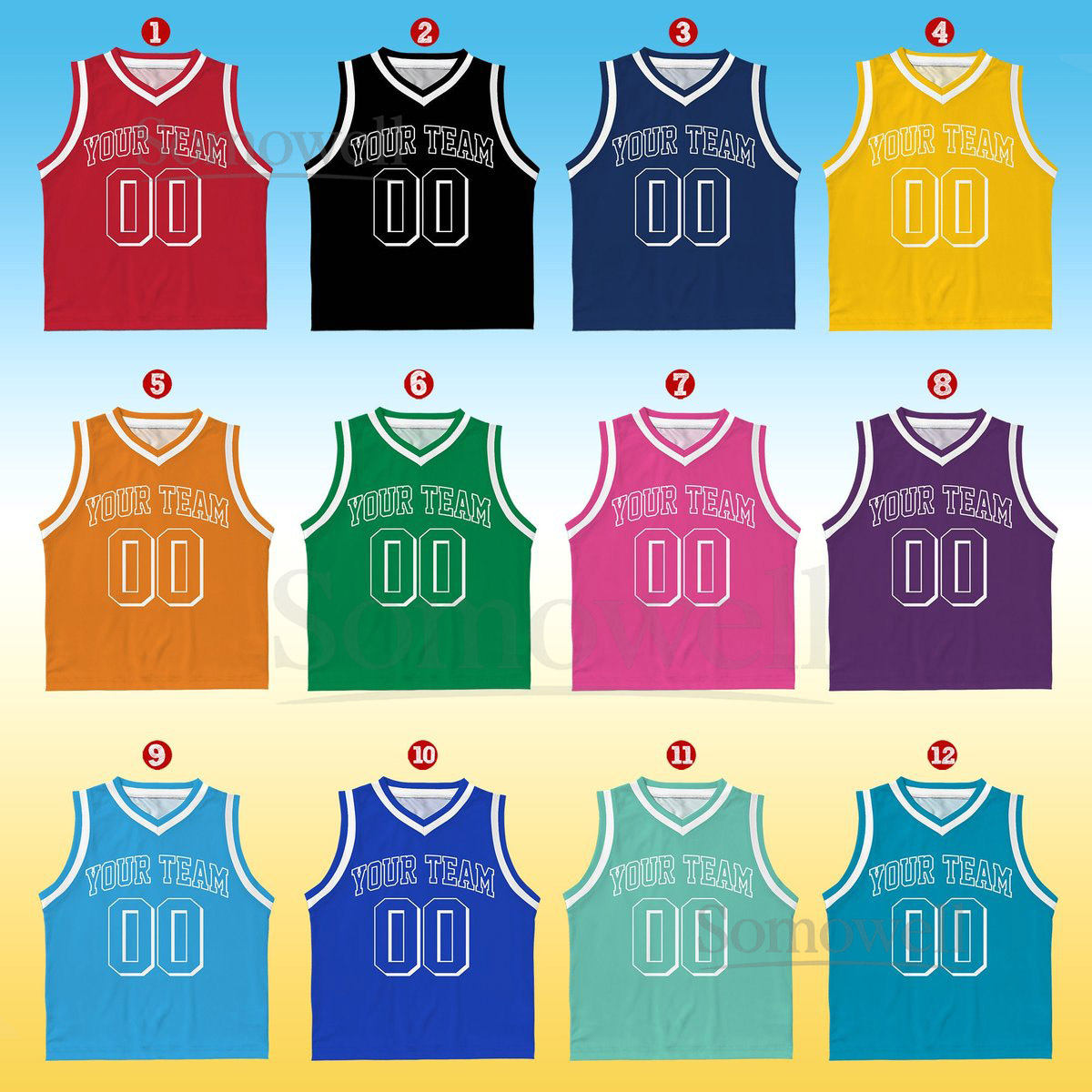 Custom Basketball Jersey Team Name Number Personalized Youth Kid Basketball Jersey Game Day Outfit Kids Birthday Jersey Toddler Jersey_098