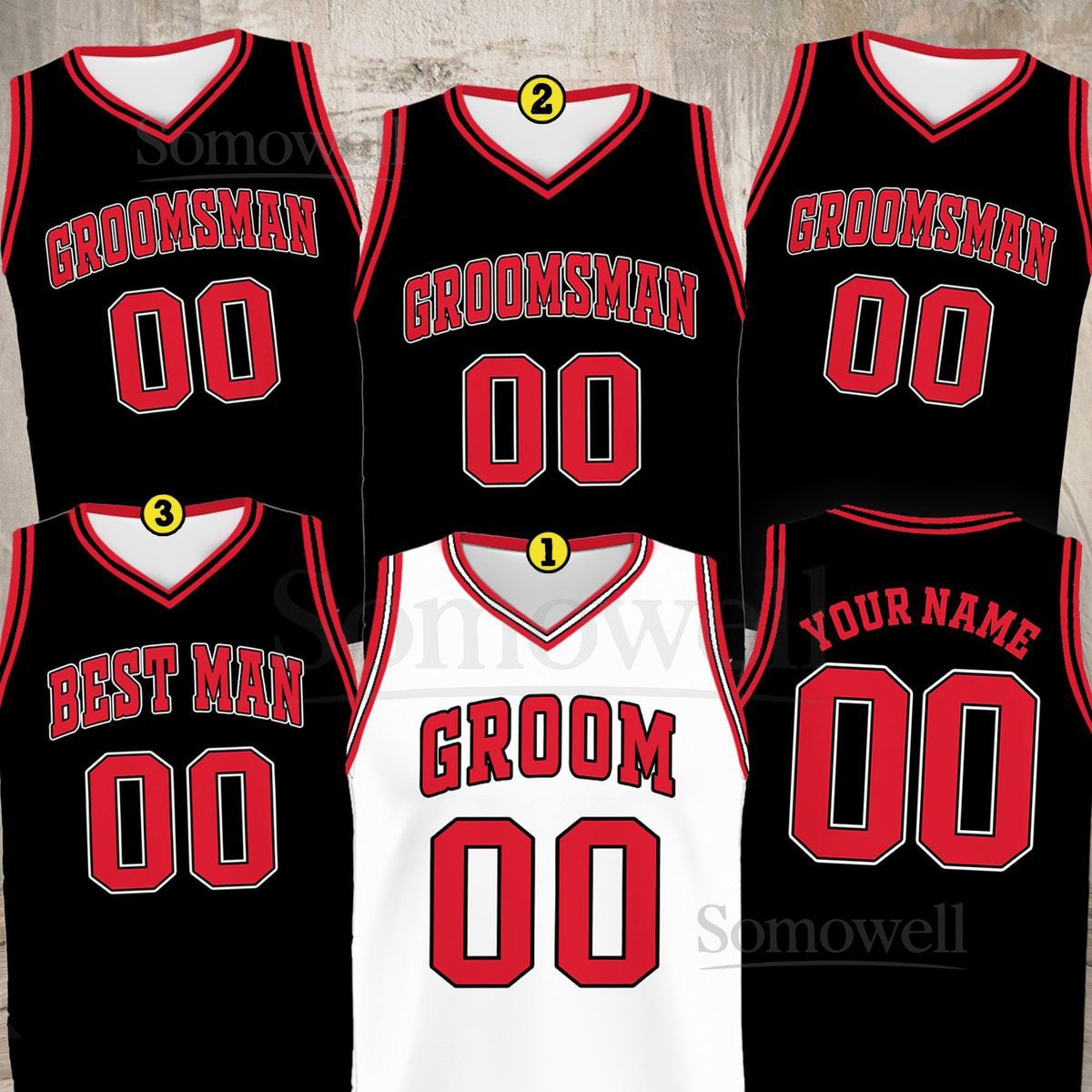 Custom Groom Groomsmen Basketball Jersey Personalized Best Man Jersey Basketball Jersey For Engagement Wedding Bachelor Party Jersey_177