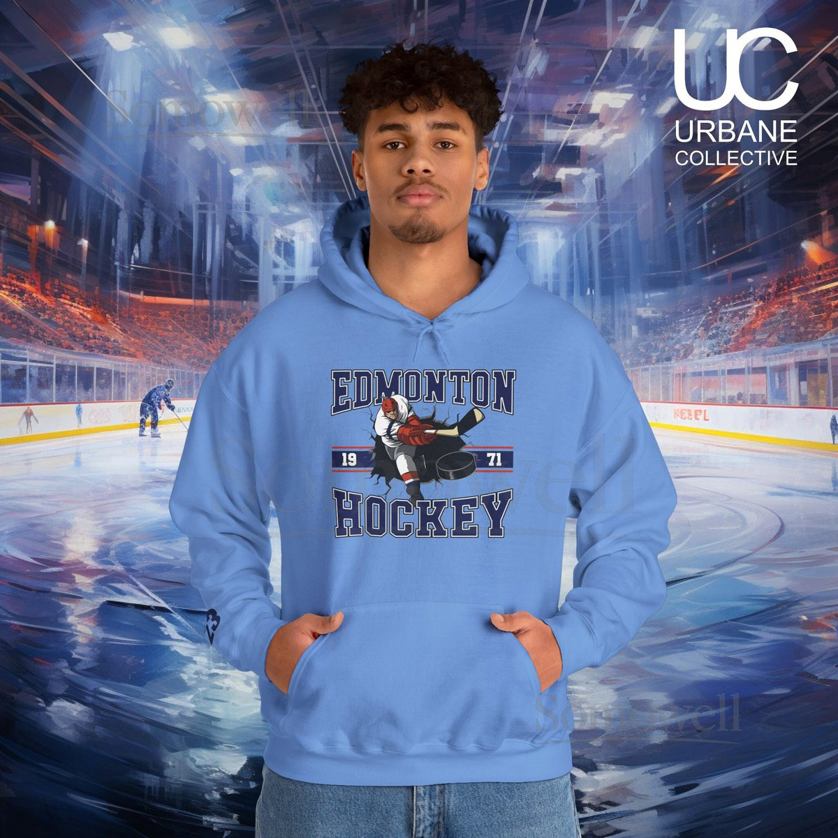 Edmonton Hockey Hoodie Sweatshirt Custom Number Oilers Fan Sweatshirt Vintage Edmonton Sweater Oilers Hockey Fan Shirt Retro Hockey_44