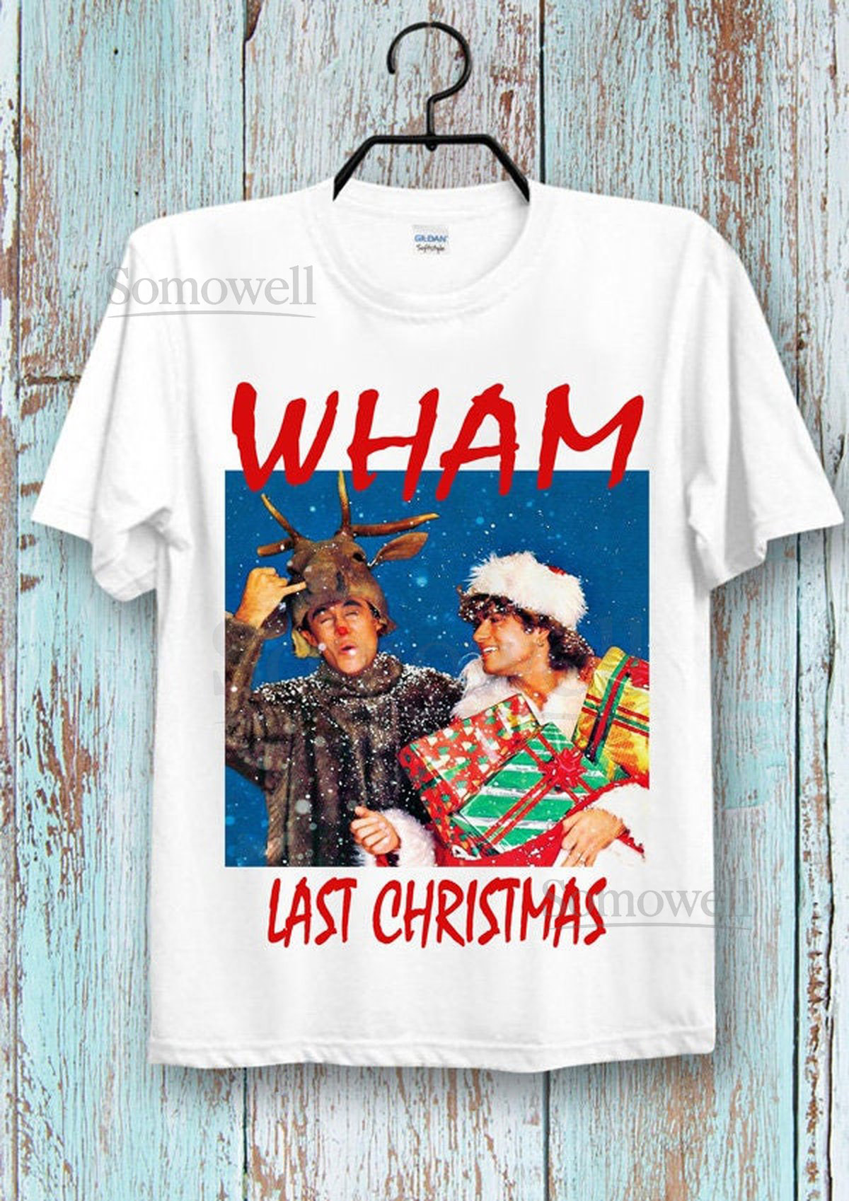 WHAM Last Christmas T Shirt New Year Xmas Christmas Tee Top Cool Ideal gift Tee Top for Ladies and Gentlemen_595