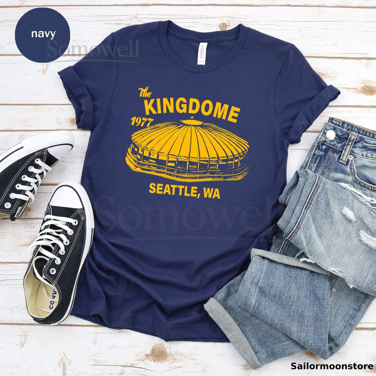 The Kingdome 1977 Baseball Unisex T-shirt Baseball Team Baseball Shirt Baseball Player Tee Baseball Gift Baseball Lover_810