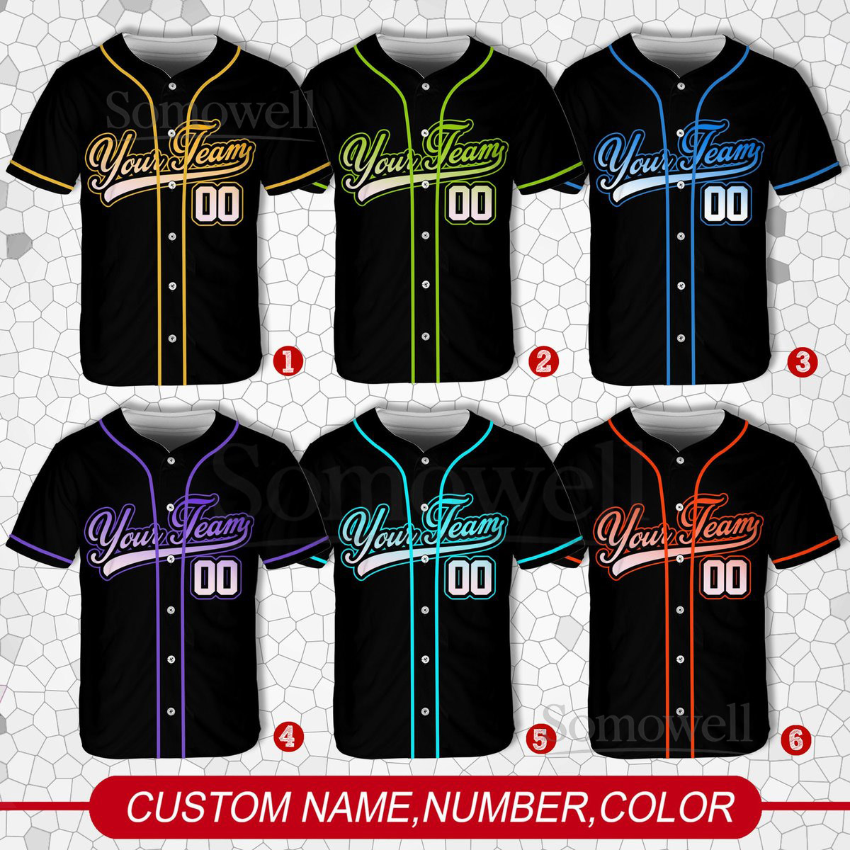 Personalized Team Name And Number Baseball Jersey Custom Baseball Jersey Shirt Baseball Jersey Uniform For Baseball Fans Baseball Lovers_443
