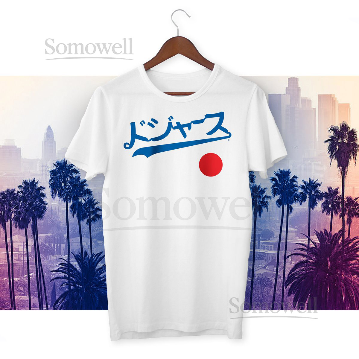 Los Angeles Japanese Baseball Fan Tee - 2024 Flag edition_642