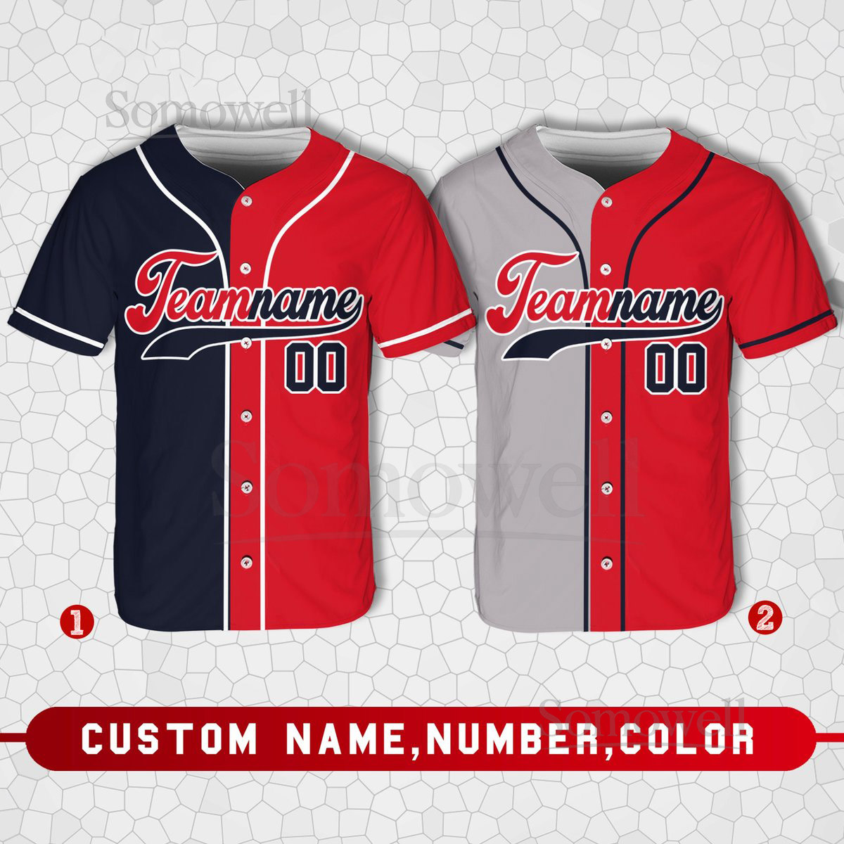 Personalized Team Name And Number Baseball Jersey Custom Baseball Jersey Shirt Baseball Jersey Uniform For Baseball Fans Baseball Lovers_444
